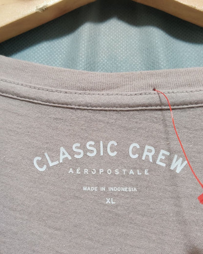 Classic Crew Maroon Cotton T Shirt For Women XL