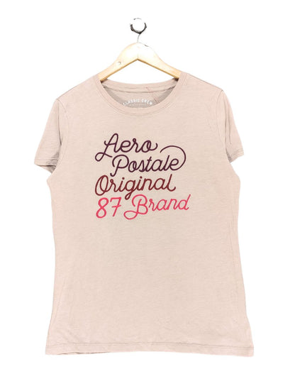 Classic Crew Maroon Cotton T Shirt For Women XL