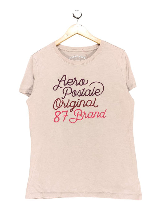 Classic Crew Maroon Cotton T Shirt For Women XL