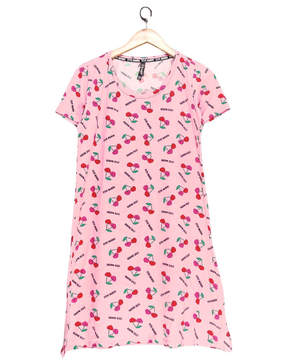 Steve Madden Pink Cotton T Shirt For Women M