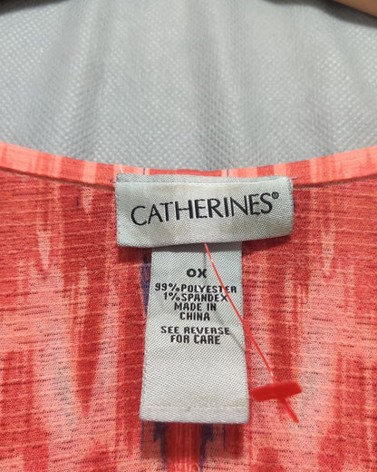 Catherines Red For Women Top XL