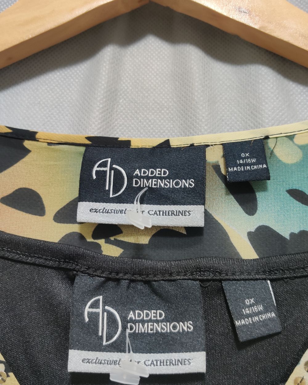 Added Dimensions Brown For Women Top 3X Large