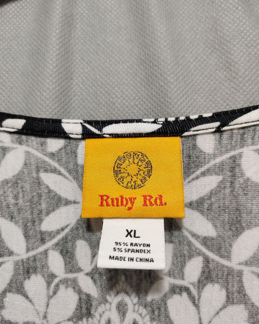 Ruby Rd Black For Women Top XL