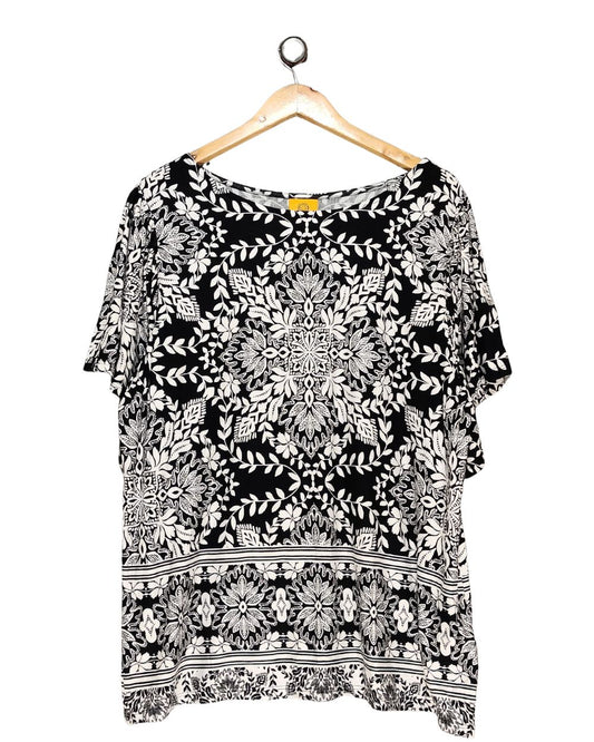 Ruby Rd Black For Women Top XL