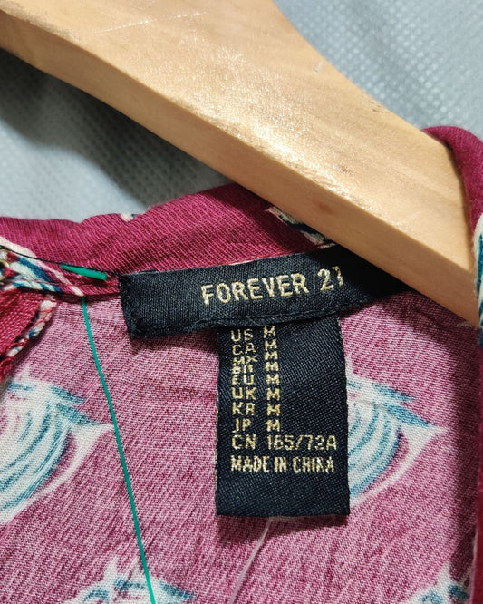 Forever 21 Maroon For Women Top M
