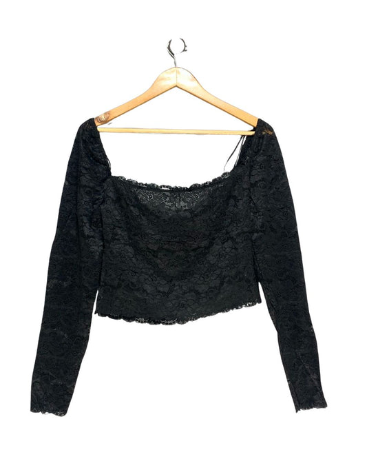 Guess Black For Women Crop Top XL