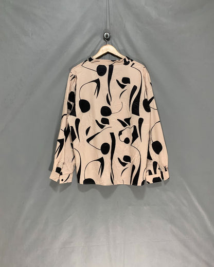 Thrift Queen Cream For Women Crop Top L