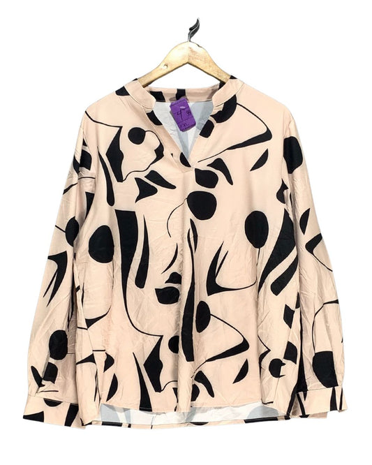 Thrift Queen Cream For Women Crop Top L