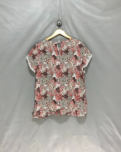 Angashion Pink For Women Crop Top XL