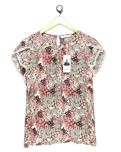 Angashion Pink For Women Crop Top XL