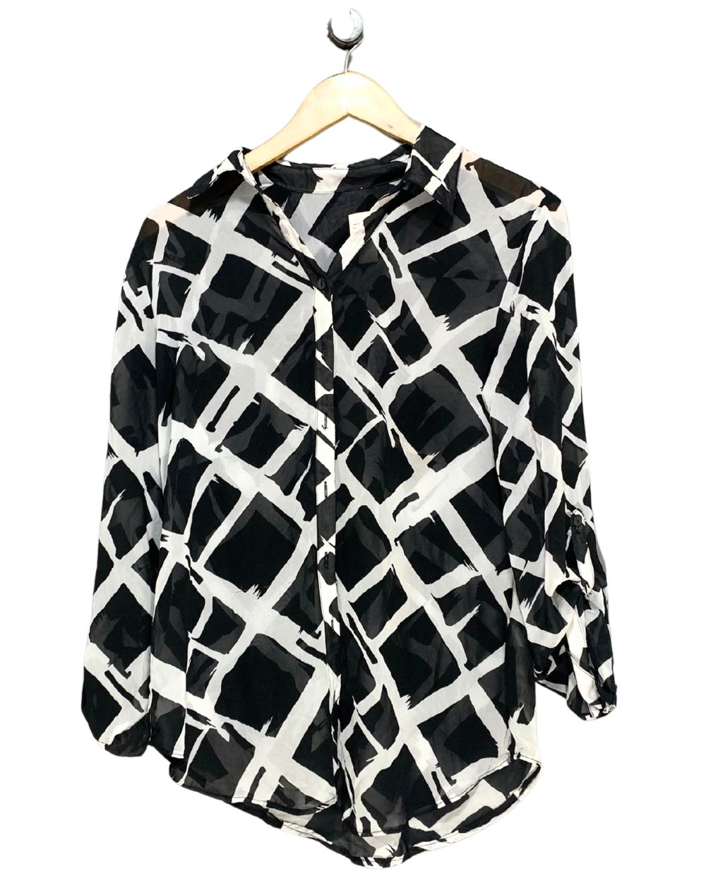 Chico's Black For Women Top Shirt M