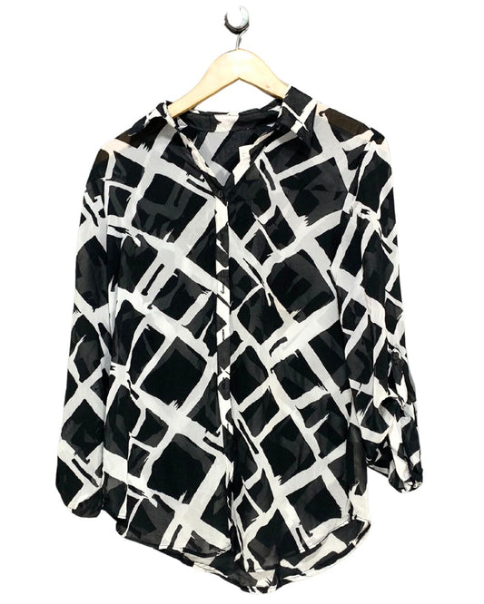 Chico's Black For Women Top Shirt M