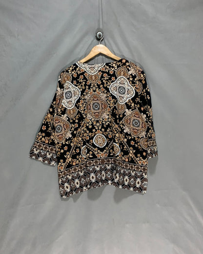 Alfred Dunner Black For Women Crop Top L