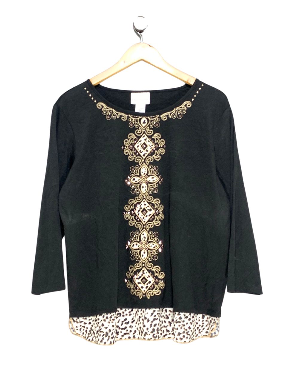 Alfred Dunner Black For Women Top L