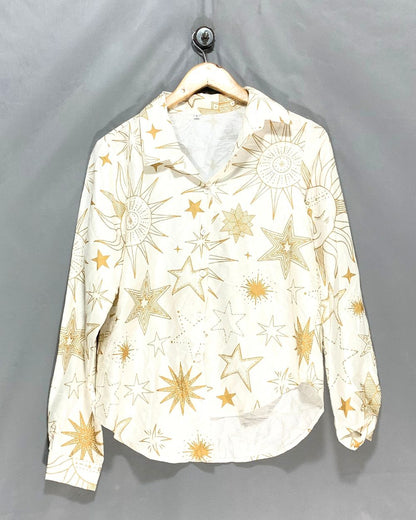 Thrift Queen White For Women Top Shirt S