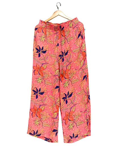 Rose Olive Pink Plazo For Women M