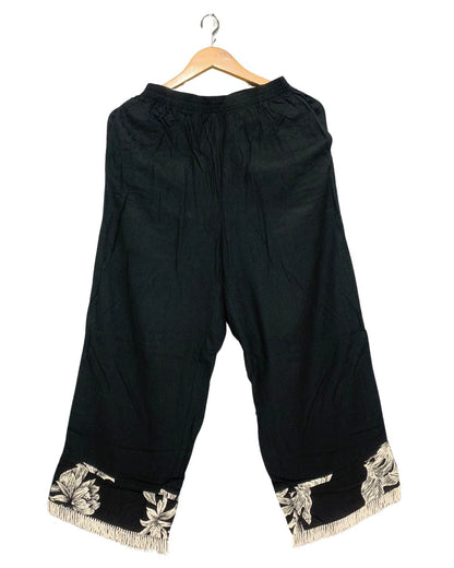 Paradiso Black Plazo For Women M