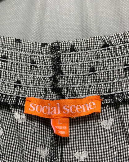 Social Scene Black Plazo For Women L