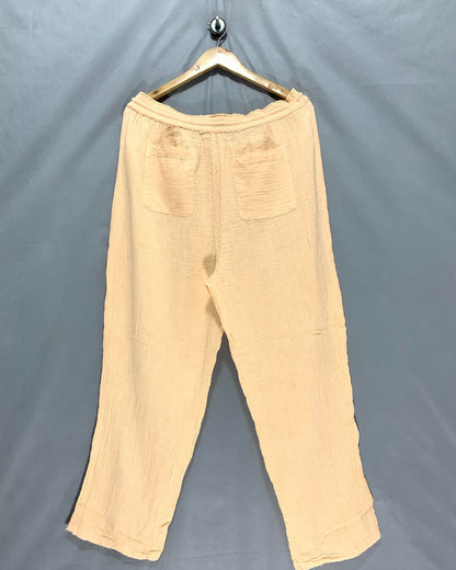 Wonderly Cream Plazo For Women XL