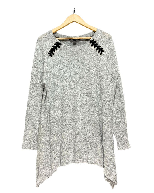 Zac & Rachel Gray Sweatshirt For Women XXL