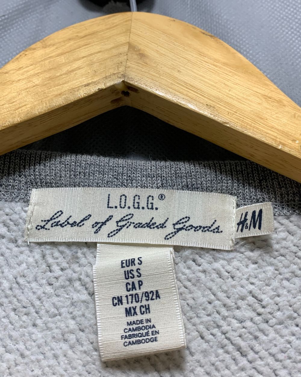 Label Of Graded Goods Gray Sweatshirt For Women S