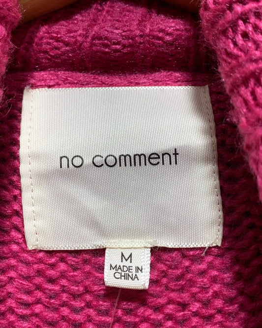 No Comment Pink Sweater For Women M