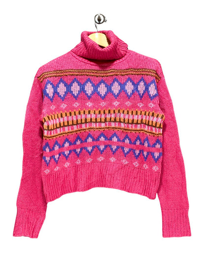No Comment Pink Sweater For Women M