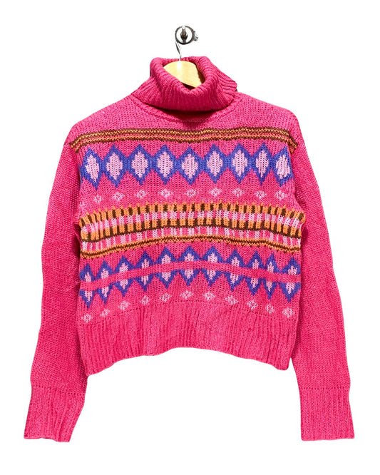 No Comment Pink Sweater For Women M
