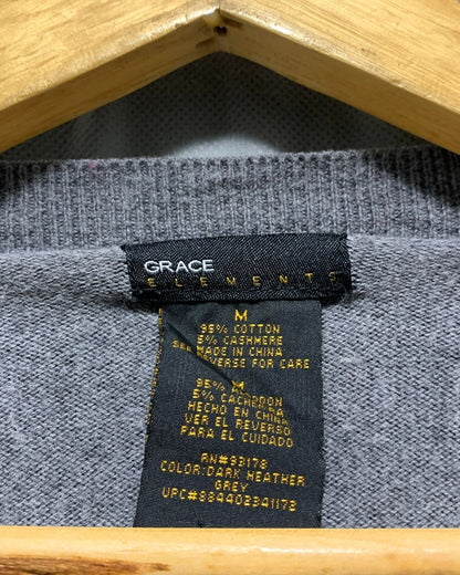 Grace Element Gray Sweater For Women M