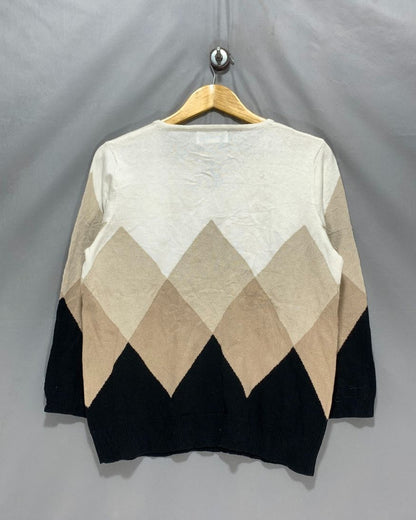 Alfred Dunner Cream Sweater For Women M