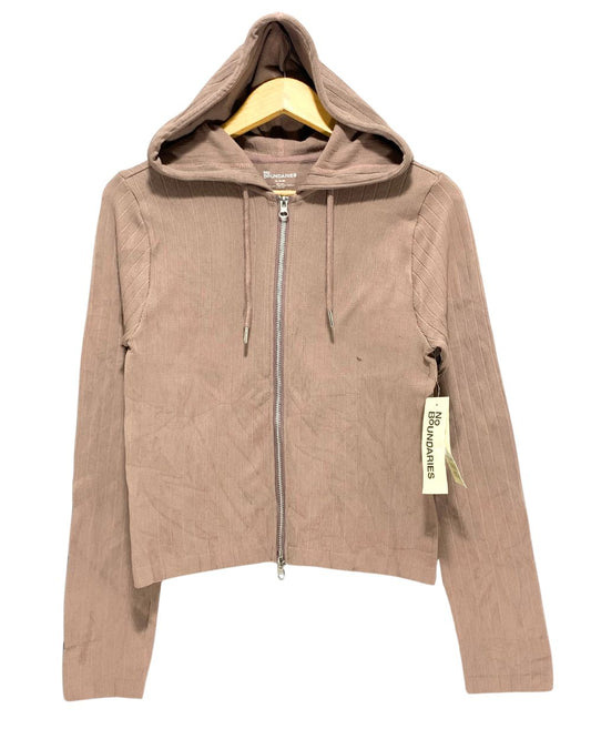 No Boundaries Maroon Zipper For Women 18 Years