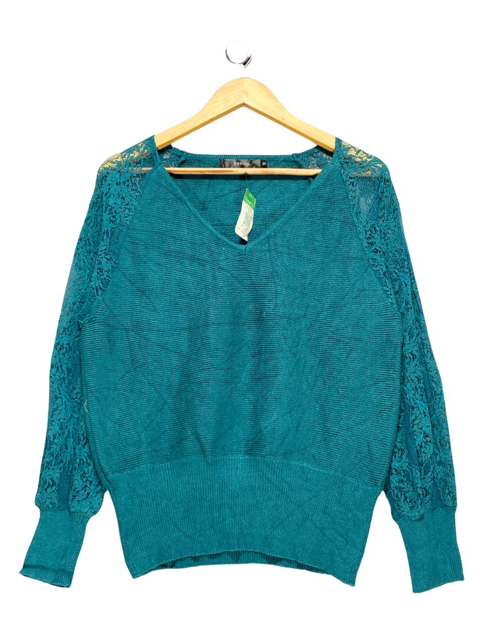 Zesica Green Sweater For Women M