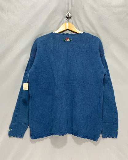 Capacity Blue Sweater For Women L