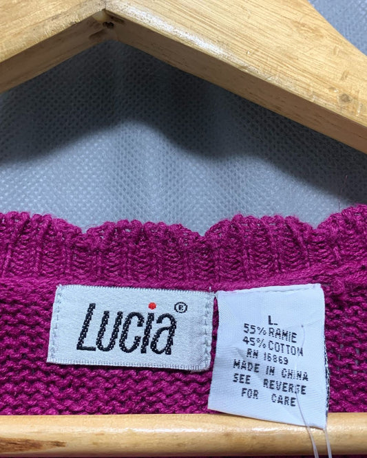 Lucia Purple Sweater For Women L