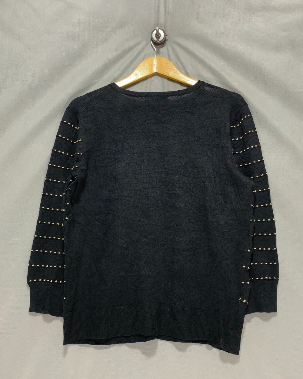 Cable & Gauge Black Sweater For Women M