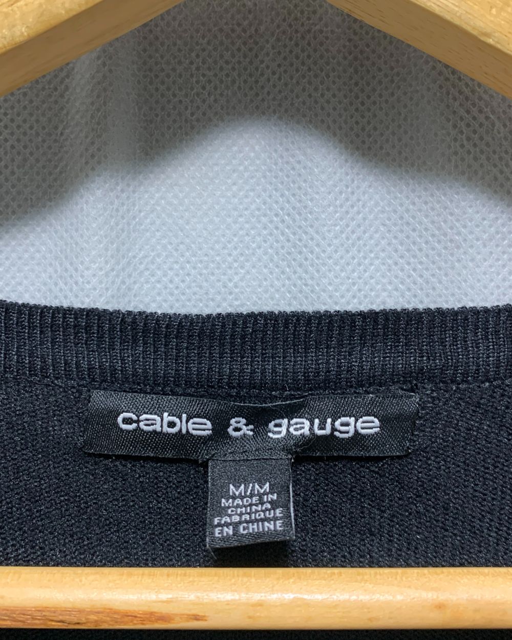 Cable & Gauge Black Sweater For Women M