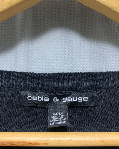 Cable & Gauge Black Sweater For Women M