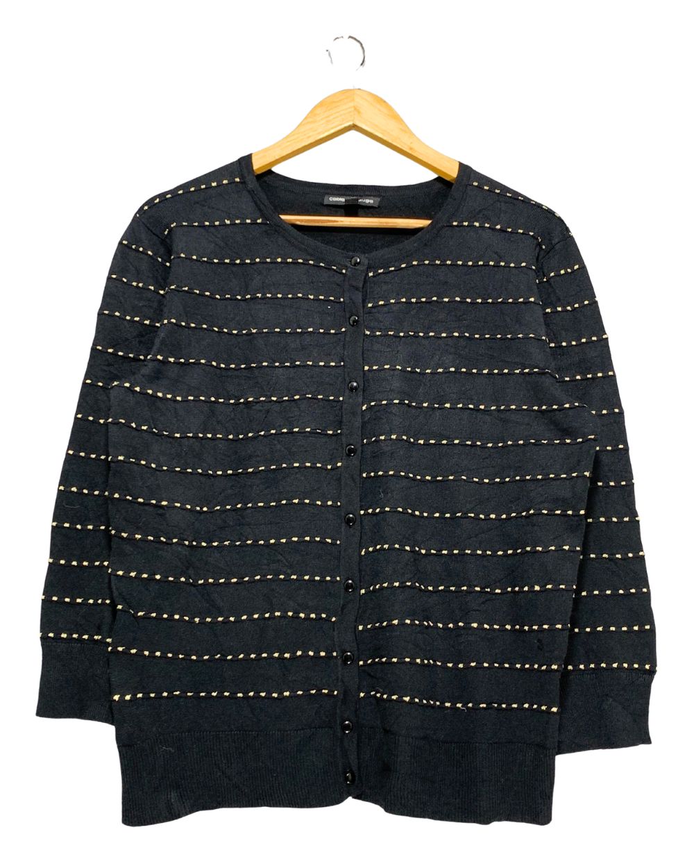 Cable & Gauge Black Sweater For Women M