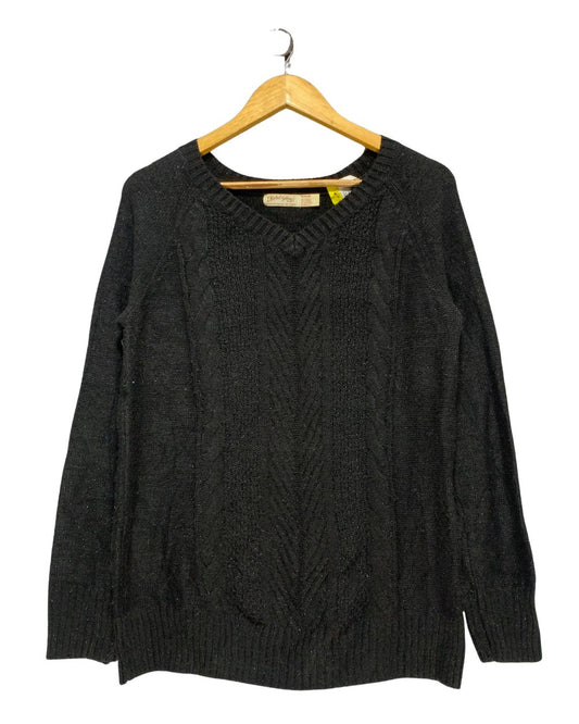 Faded Glory Black Sweater For Women M