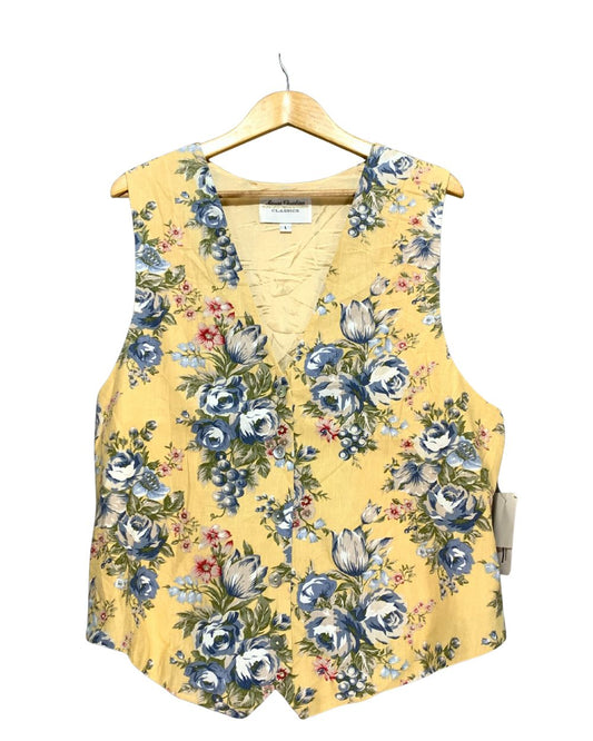 Marisa Christina Yellow Vest Jacket For Women L