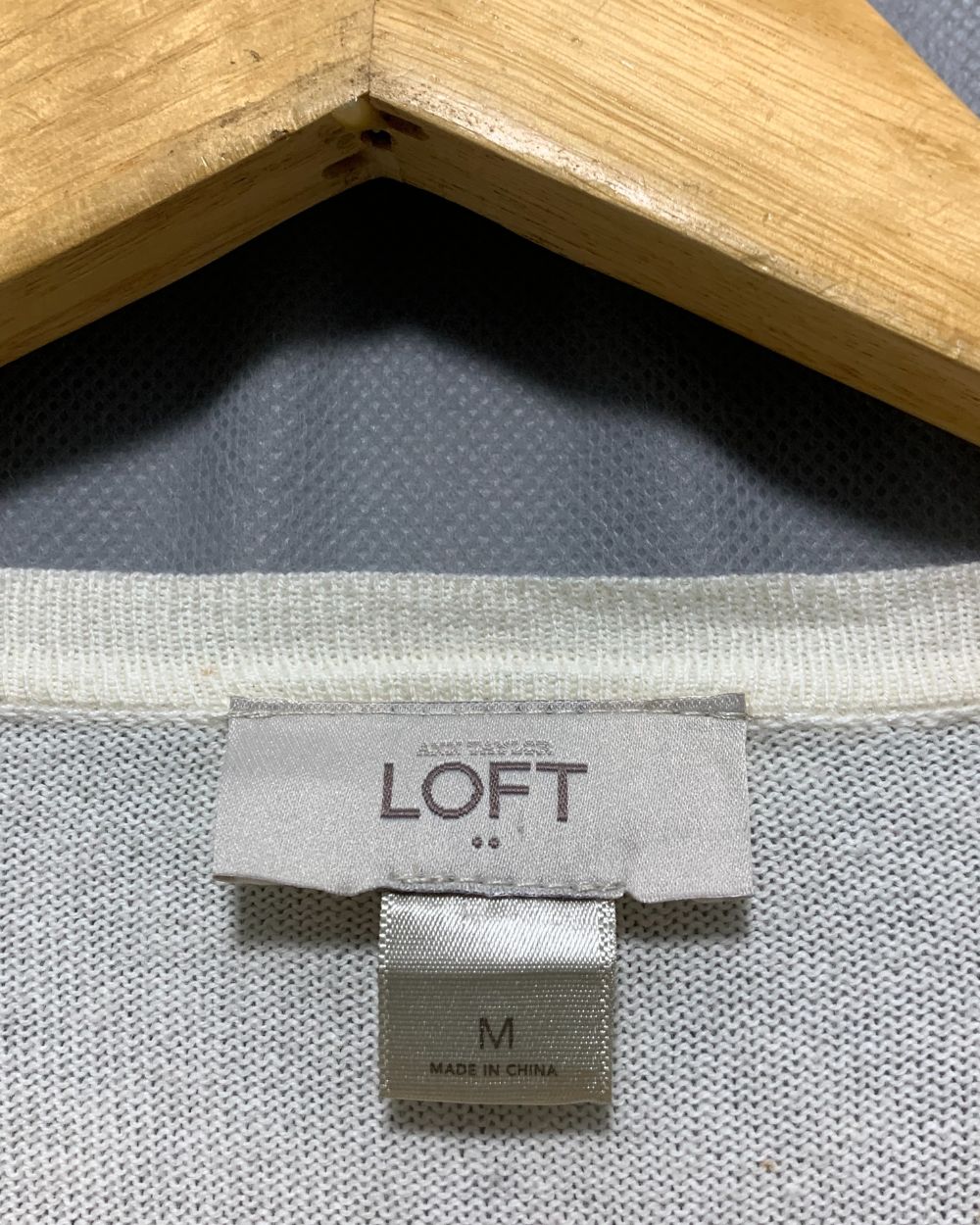 Loft Cream Sweater For Women M