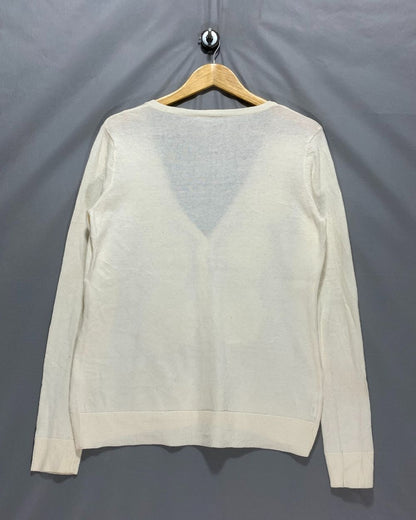 Loft Cream Sweater For Women M