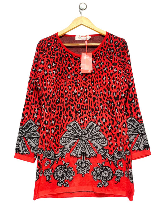 Beijing 2008 Red For Women Top M