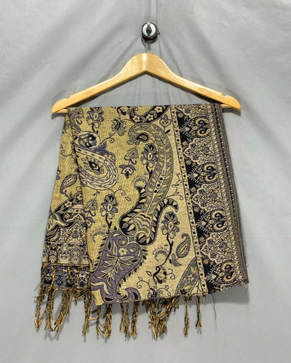 Thrift Queen Golden Cape Shawl For Women