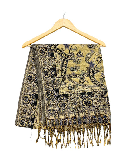 Thrift Queen Golden Cape Shawl For Women
