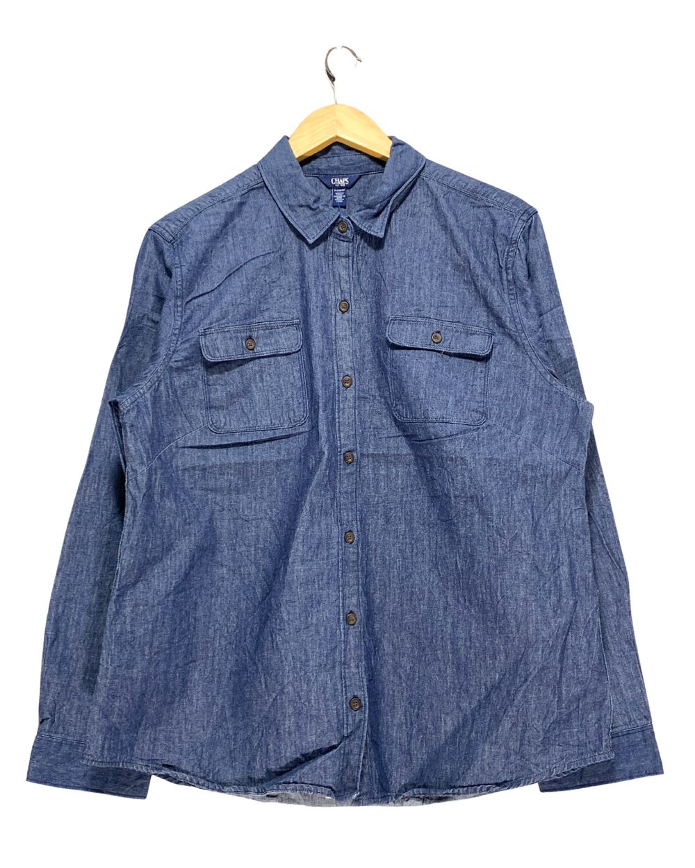 Chaps Blue Shirt For Women XL