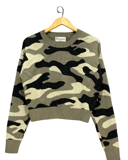No Boundaries Camouflage Sweatshirt For Women S