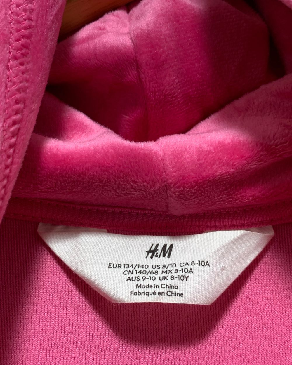 H&M Pink Zipper For Women 10 Years
