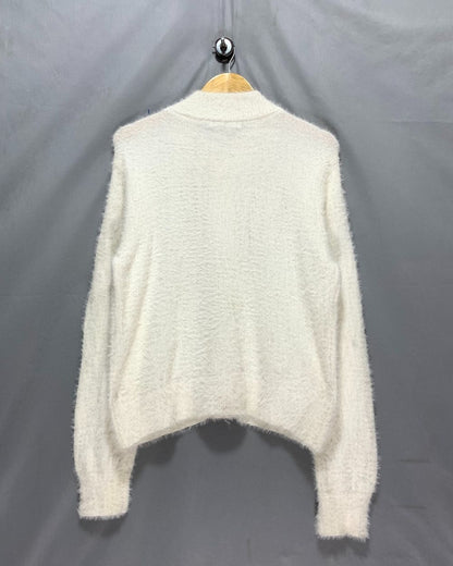 No Boundaries White Zipper For Women M