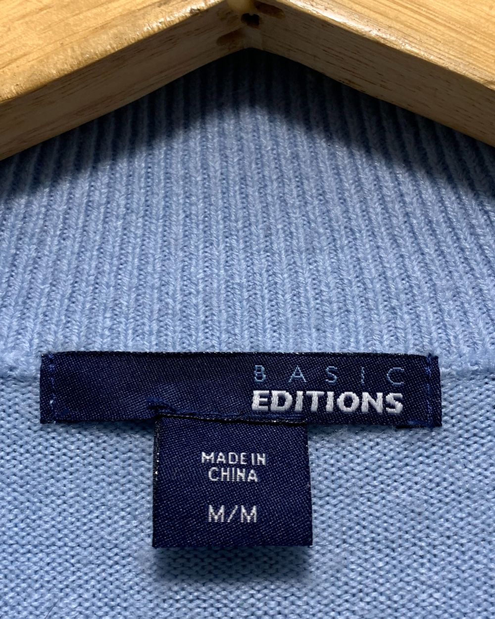 Basic Editions Blue Sweater For Women M